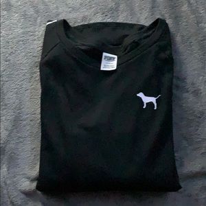 Black long sleeve with white on sleeves